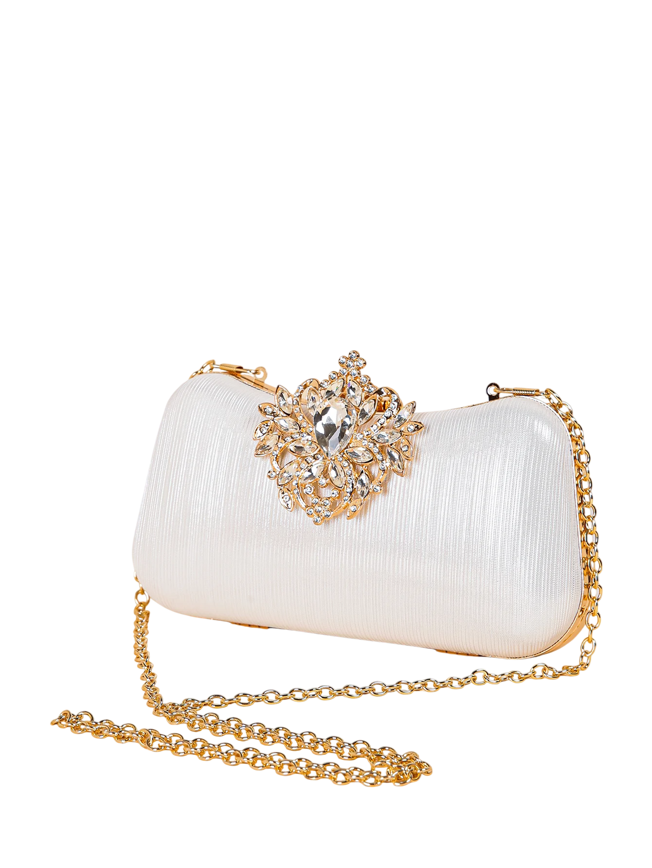 Lunéa -  Bolso Nocturno con Acabado Luminoso y Diseño Delicado