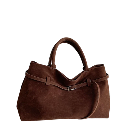 Almara - Bolso Tote de Gamuza con Hebilla y Gran Capacidad