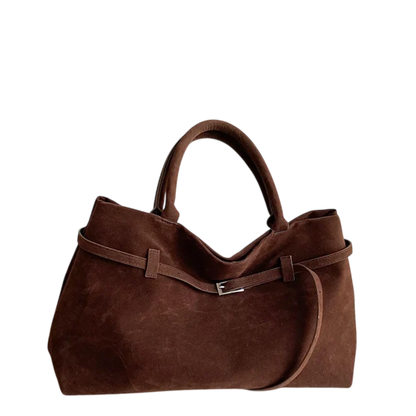 Almara - Bolso Tote de Gamuza con Hebilla y Gran Capacidad
