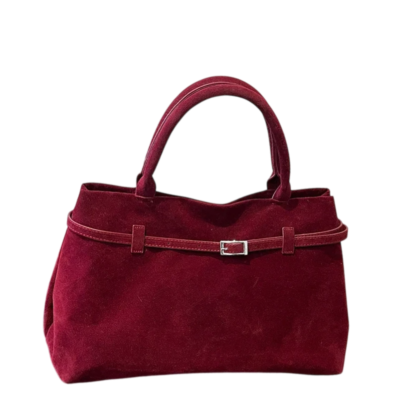 Almara - Bolso Tote de Gamuza con Hebilla y Gran Capacidad