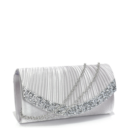 Cristal - Clutch con Pedrería y Estilo Sofisticado