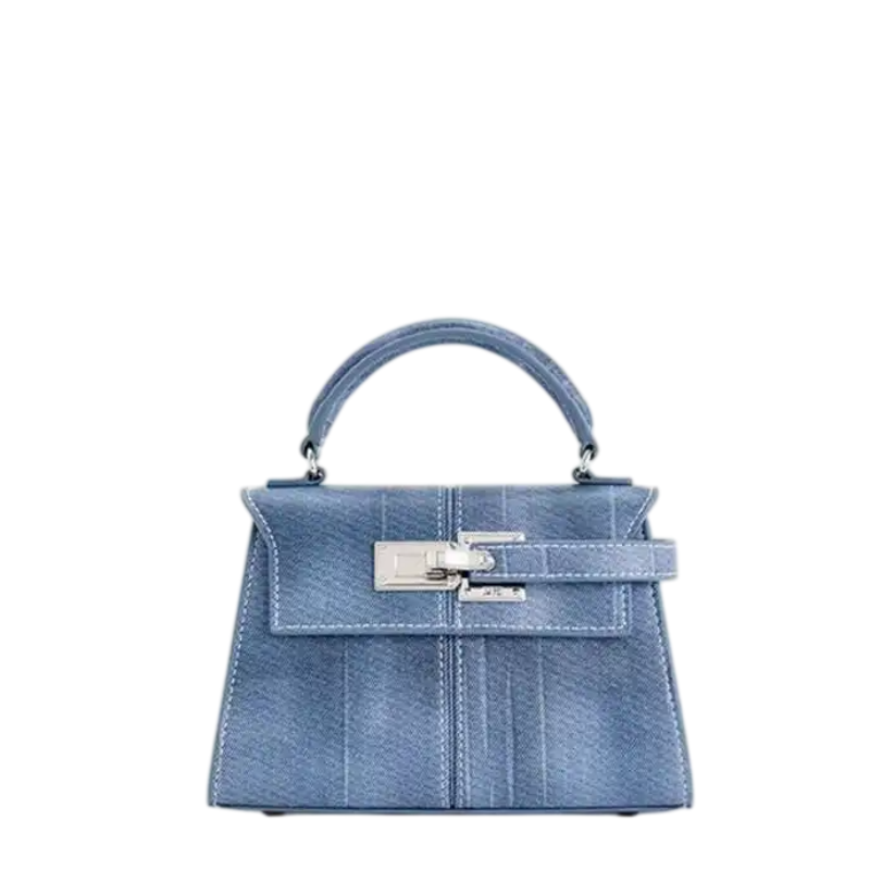 Eloré - Bolso Moderno de Cuero con Forma Geométrica y Acabado Sofisticado