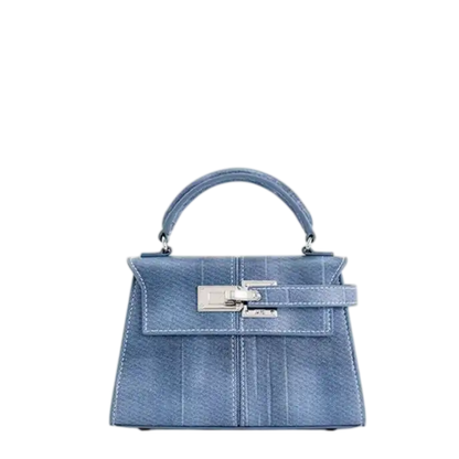 Eloré - Bolso Moderno de Cuero con Forma Geométrica y Acabado Sofisticado