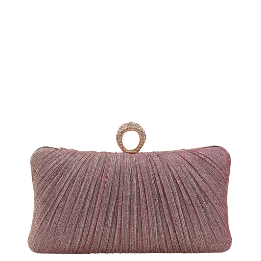 Valentia - Clutch de Noche con Brillo y Estilo Romántico