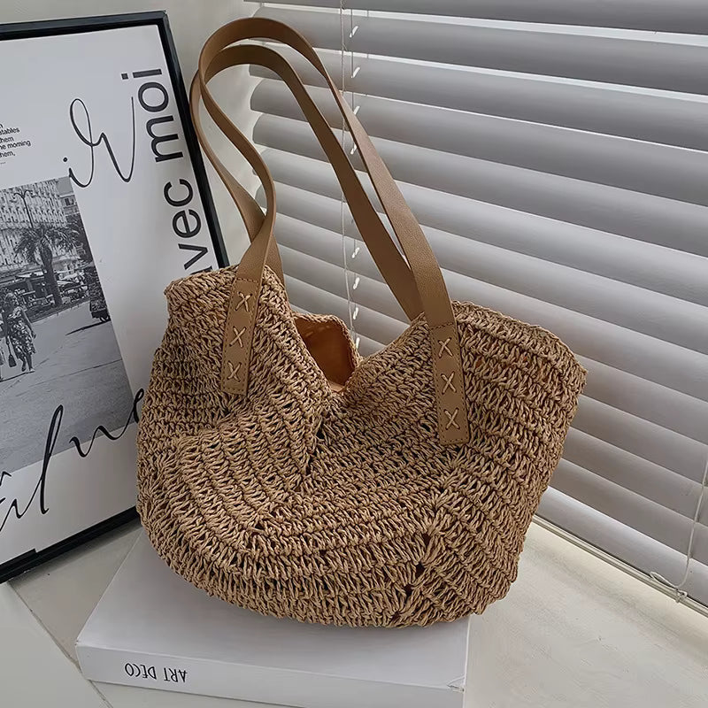 Zahara - Bolso de Playa Amplio con Diseño Artesanal y Sofisticado